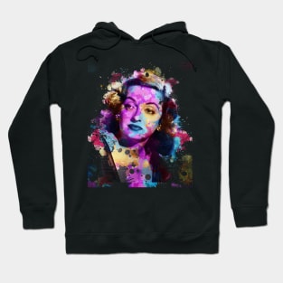 Bette Davis ~ Watercolor Illustration Hoodie